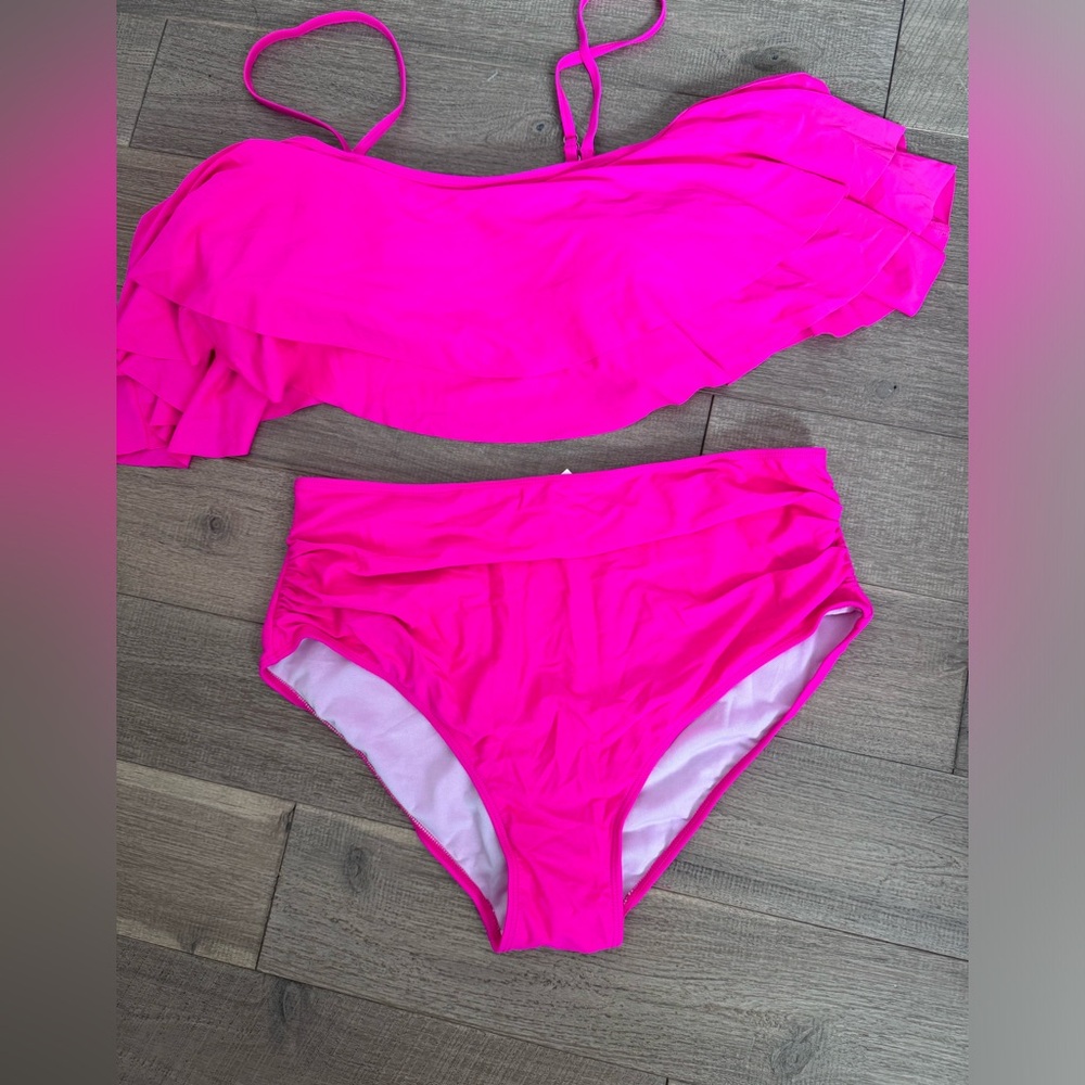 Hot pink bikini